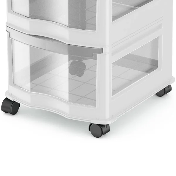 Life Story Classic 3-Shelf Storage Organizer Drawers - White (3 Pack)