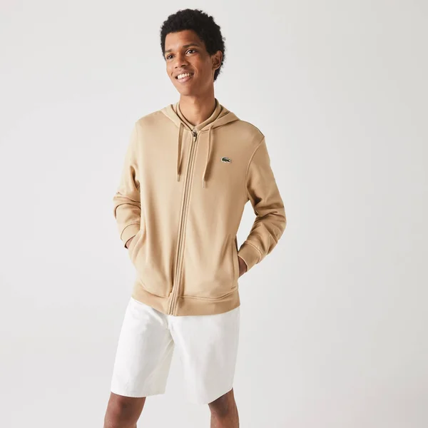 Men's Lacoste Solid Zip Hoodie 5875825 - 6 - Viennese