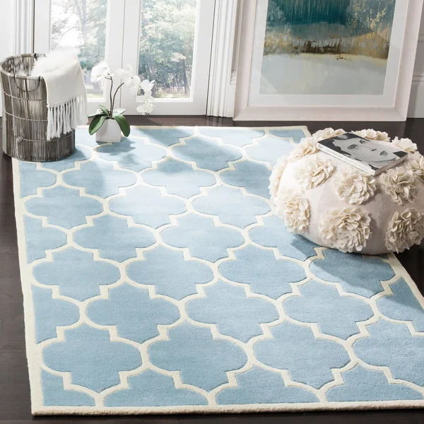 Safavieh Chatham Dark Grey & Ivory 4& x 4& Round Rug