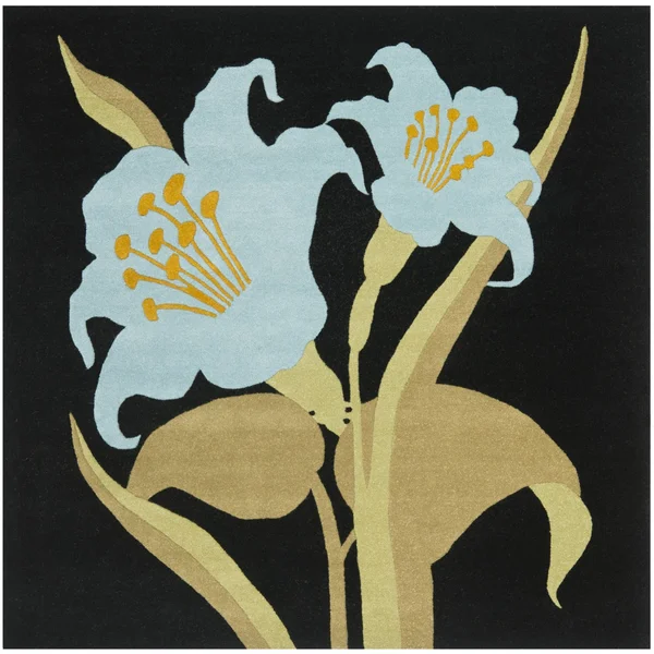 Safavieh Soho SOH792A 3&6x22 x 5&6x22 Black - Blue Area Rug