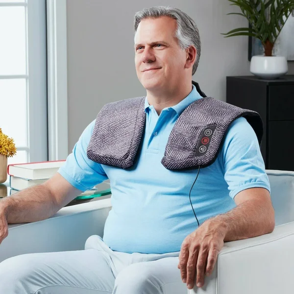 Homedics Weighted Massage Wrap with Soothing HEAT, HCM-350HJ-2