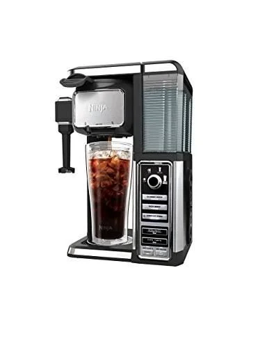 Ninja Single-Serve - Pod-free Coffee Maker Bar with Hot and Iced Coffee, Auto-iQ, Built-in Milk Frother, 5 Brew Styles, and Water