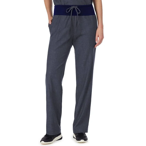 Petite Cuddl Duds Scrubs Classic Pants - Women's, Size: XL Petite, Dark Blue