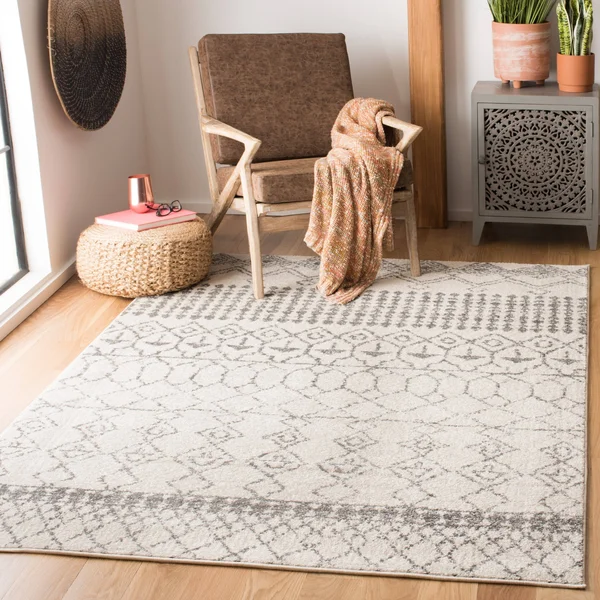 Safavieh Tulum 229 Light Grey, Ivory 4& x 6& Rug
