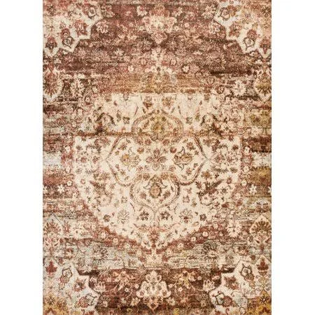 Bloomsbury Market Zehner Rust/Ivory Area Rug - White