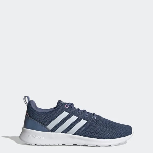 adidas - womens, QT Racer 2.0, Crew Blue/Halo blue/cherry Metallic, 5.5
