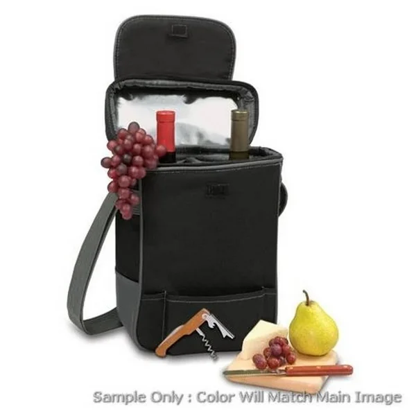 Picnic Time Oklahoma Sooners Duet Wine & cheese Tote - Black