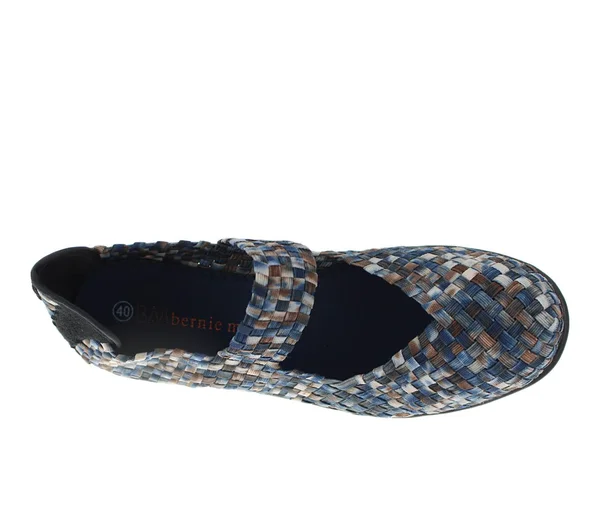 Women's Bernie Mev Lulia, Size: 37, Navy Camo Stretch Nylon
