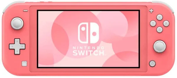 New Nintendo Switch Lite Coral Console Bundle with 4 Games: The Legend of Zelda: Breath of The Wild - Super Mario Odyssey, Super