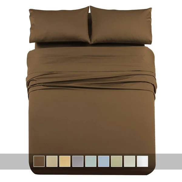 Royal Tradition 1000 Thread Count Bed Sheets Solid Sateen King - Gold