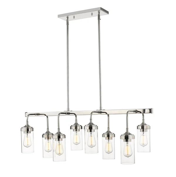 Z-Lite 617-8L-PN Calliope 8 Light Pendant, Polished Nickel