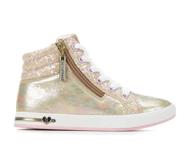 Skechers Shout Outs Hi Top Fashion Sneaker (Little Girls and Big Girls), Infant Unisex, Gold