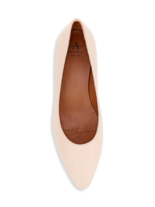 Aquatalia Women's Pasha Leather Pumps - Black - Size 8