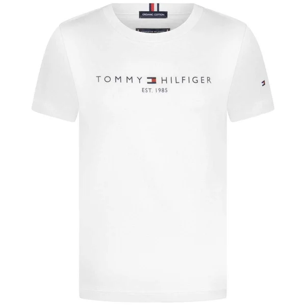 Tommy Hilfiger Boys White Organic Logo T-Shirt