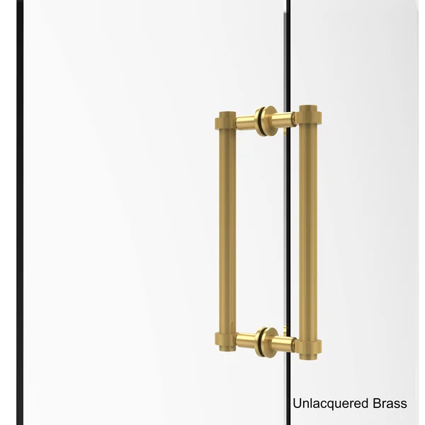Allied Brass Contemporary 12 inch Back to Back Shower Door Pull Polished Chrome 404-12BB