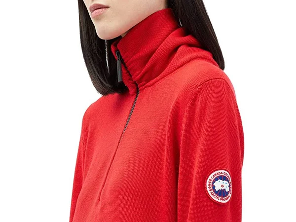 Canada Goose Fairhaven ¼ Zip Sweater (Women - Red, XS)