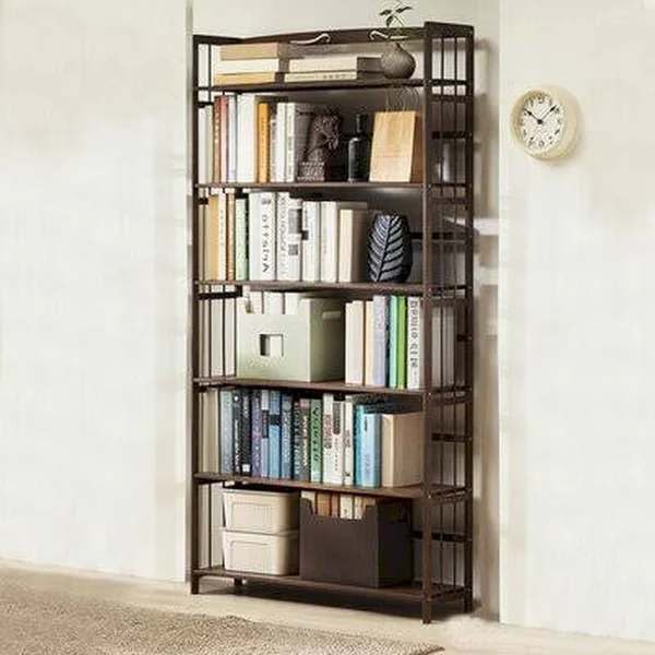 Solid Wood Etagere Bookcase Ebern Designs Size: (6 Shelves) 68.3x22 H x 35.1x22 W x