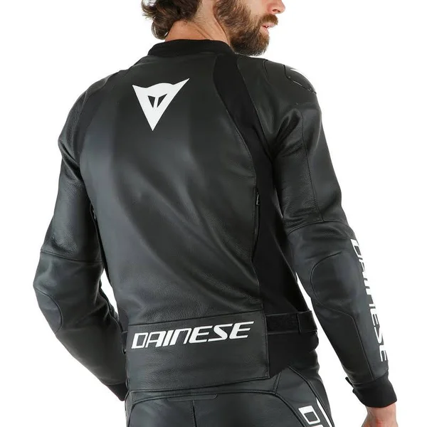 Dainese Sport Pro Leather Jacket - Black/White 56
