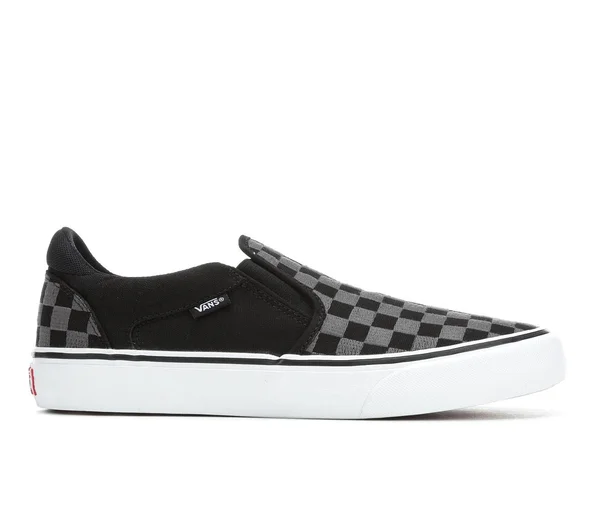 Vans Mens Asher Deluxe Slip on Sneakers - Black - Size 8M