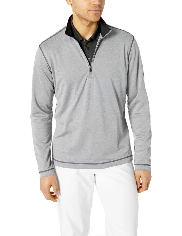 Adidas UV Protection 1/4 Zip Sweatshirt Men's, Size: Large, Grey