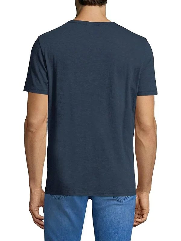 Theory Men's Short-Sleeve Cotton Tee - Steel Green - Size Xs