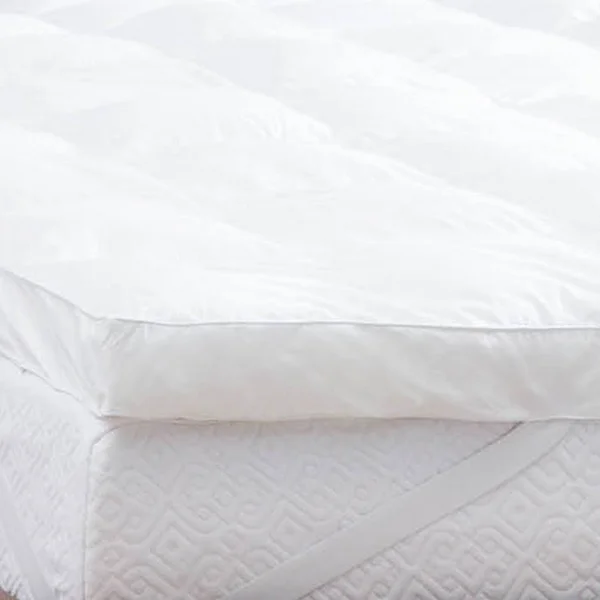 Lucid 3x22 Down Alternative Full Mattress Topper White