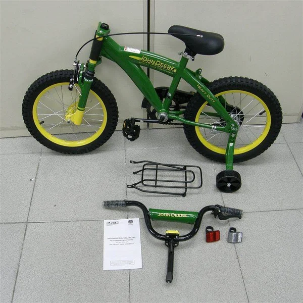 John Deere 16x22 Bicycle Green