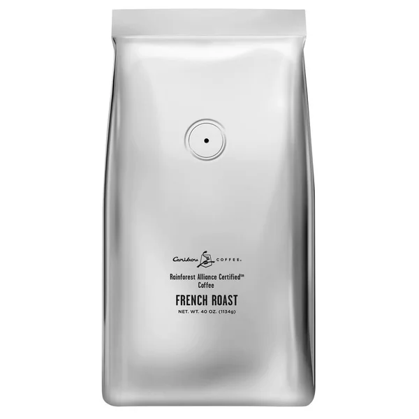 Caribou Coffee 2.5 lb. French Roast Whole Bean Coffee - 4/Case