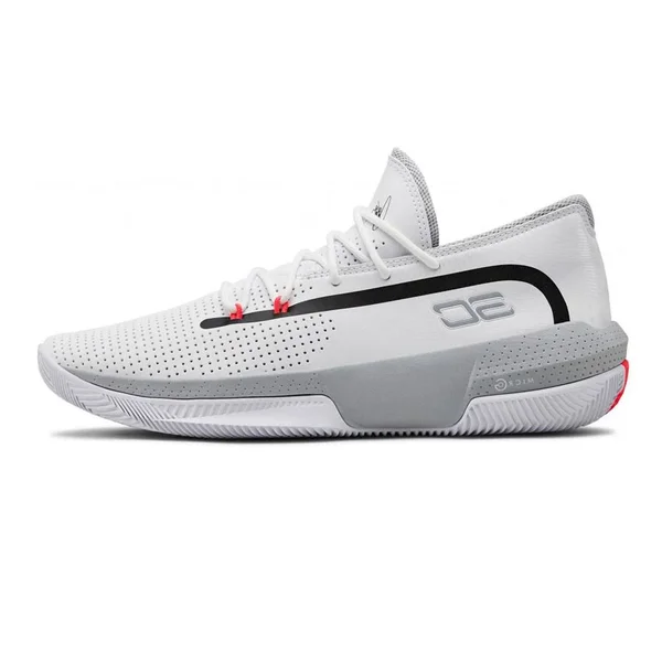 Under Armour Men's SC 3ZERO III Basketball Shoes, White - Size 13.0