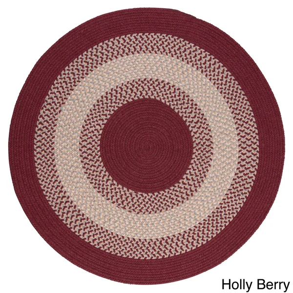 Colonial Mills Cozy Cabin Braided Reversible Indoor Area Rug - 6& x 6& Round - Green