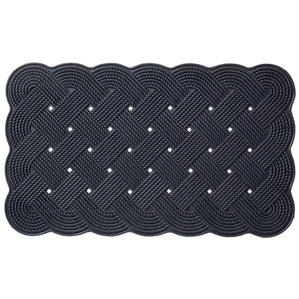 Nautical Rope 30 in. x 18 in. Non-Slip Outdoor Door Mat Home Furnishings by Larry Traverso