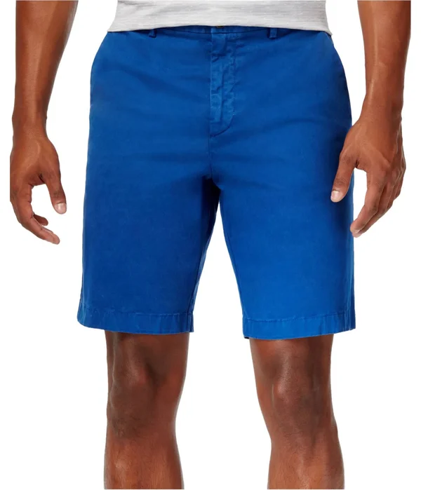 Michael Kors Mens Spring Stretch Casual Chino Shorts - Blue, 30