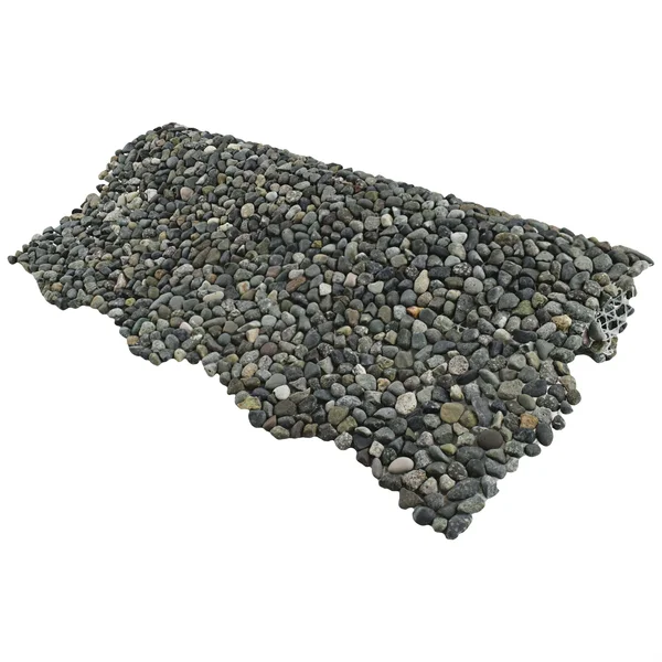 SomerTile PGYPMOL Caillou Mini Pebble Stone Mosaic Floor and Wall Tile, 12.25x22 x 12.25