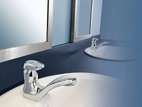 Moen M-Press Single Handle Metering Lavatory Faucet - Chrome, 8884