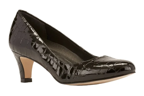 Walking Cradles Joy Pumps, Women's, Black Patent Crocco, Size: 7