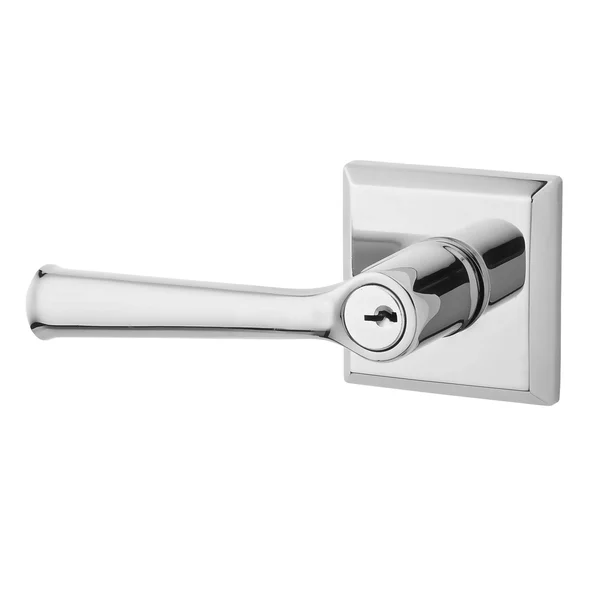 Baldwin EN.FED.TSR Keyed Entry Federal Leverset Single Cylinder ;Polished Chrome