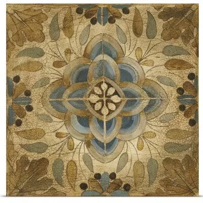 &Petite Tiles II& by Liz Jardine Painting Print Bungalow Rose Size: 12x22 H x 12x22 W x 1.5x22 D - Format: Canvas