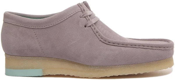 Clarks Originals Wallabee Shoes - Grey Combi UK 12 Adult Mens