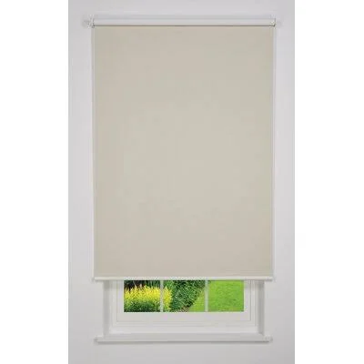 Cordless Blackout Roller Shade Linen Avenue Finish: Beige, Blind Size: 53v5W x 78L