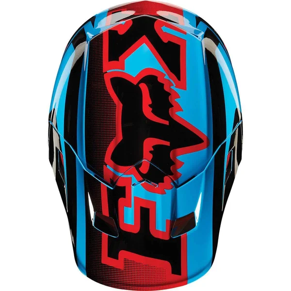 Fox Racing Imperial Mens V2 Motocross Motorcycle Helmet Blue X-Large