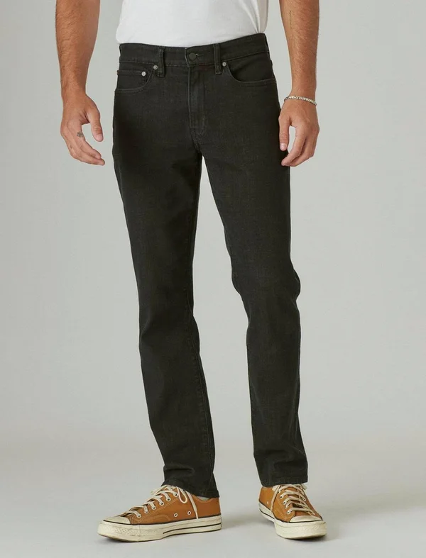 Lucky Brand 121 Slim Straight Coolmax Jean - Men's Pants Denim Straight Leg Jeans in Morrison Black - Size 29 x 30 - Shop Winter