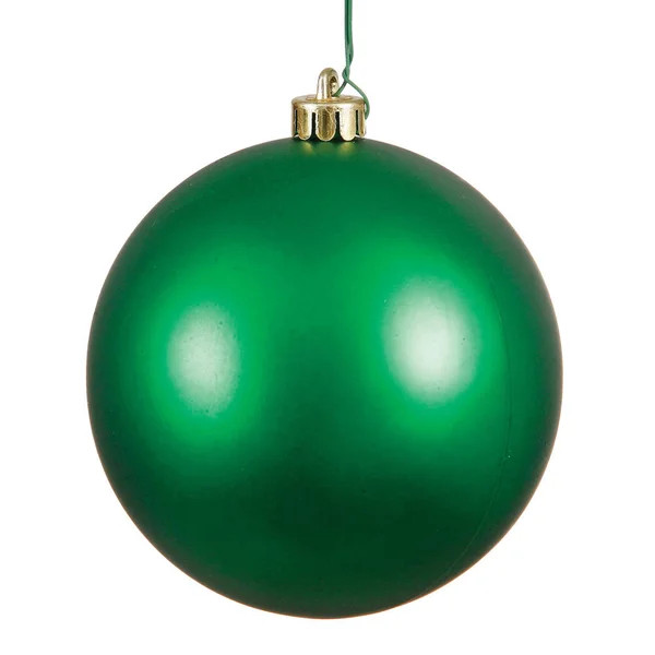 Drop Ship Baskets Green Matte UV Drilled Cap Ball Ornament, 12 in.