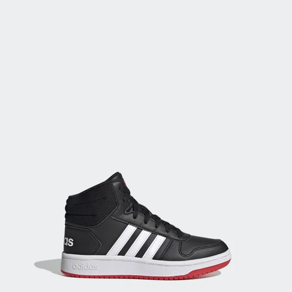 Adidas Hoops Mid 2.0 Kids& Basketball Shoes - Boy's, Size: 6, Black