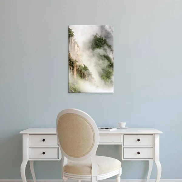 Easy Art Prints Adam Jones's 'Misty Valleys' Premium Canvas Art (24 x 16)