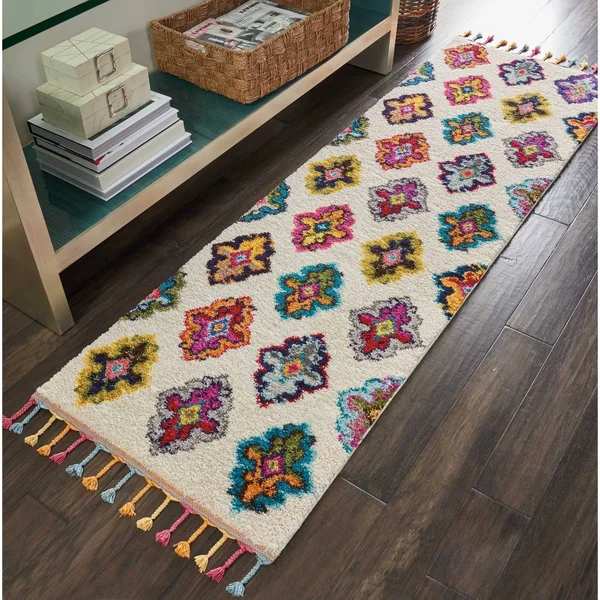 Nourison Moroccan Casbah MCB06 Area Rug, Ivory/Multicolor, 2&3x22 x 8&