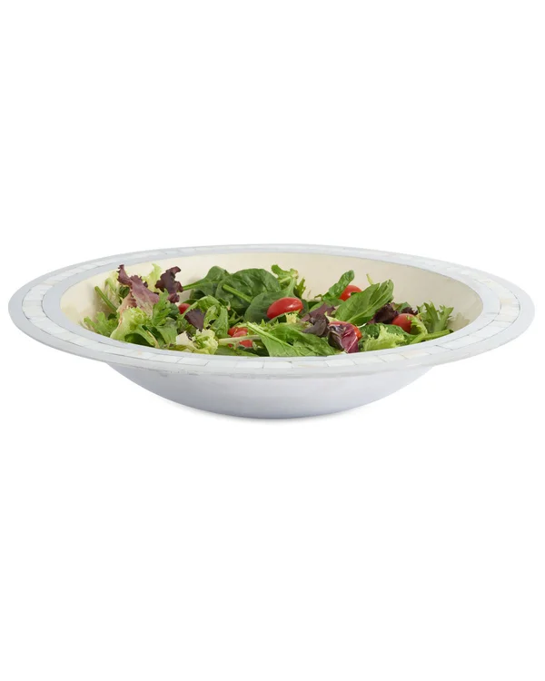 Julia Knight Classic 15x22 Round Bowl - Snow, 38.1cm x 10.8cm