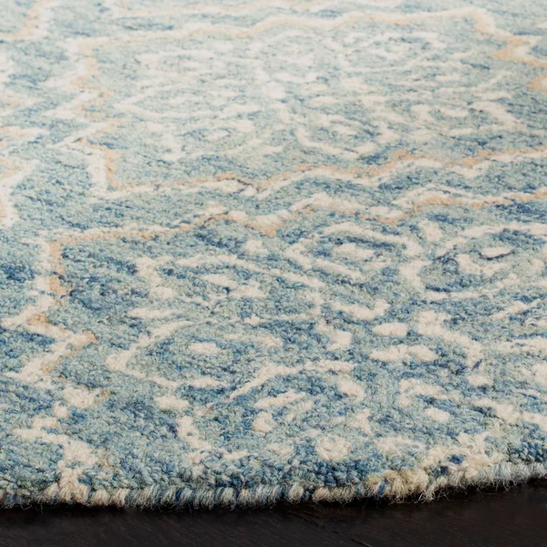 Safavieh 2&-3x22 x 10& Abstract ABT201A Blue, Grey Rug