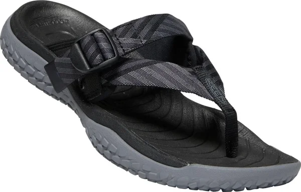 Keen Women's Solr Toe Post Sandal - 10 - Black, Steel Grey