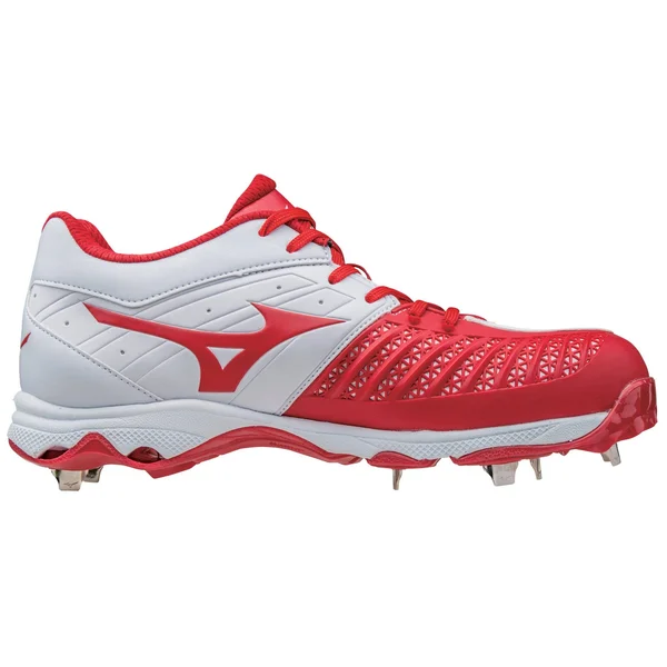 Mizuno Women's 9-Spike Advanced Sweep 3 White/Red - 8.5