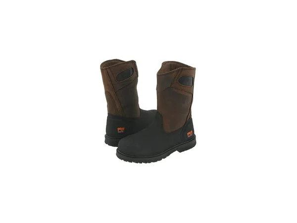 Men's Timberland Pro Powerwelt Wellington Steel Toe, Size: 9.5, Brown